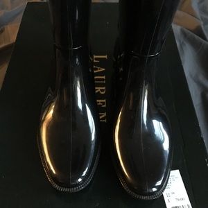 Ralph Lauren Black Rain Boots